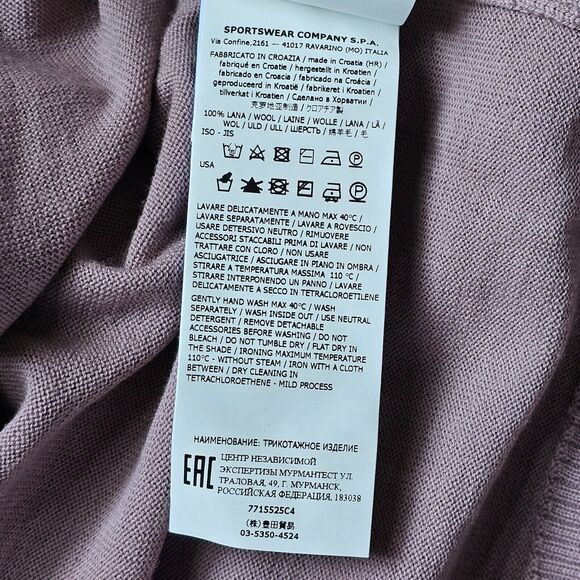 Stone Island Sweater Lavender 7715525C4 2022 Roll Neck Knit size Large $533 NWT - Picture 5 of 7